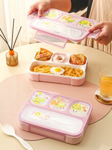 1 pieza Caja de almuerzo con estampado de dibujos animados - Multicolor - Ver 1