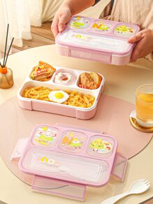 1 pieza Caja de almuerzo con estampado de dibujos animados - Multicolor - Ver 6