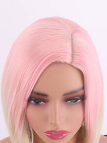 漸層中等直筒人造假髮 - 彩色 - 查看 5