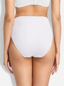 Conjunto de 3 piezas de bragas sólidas Deyllo - Blanco - Ver 6