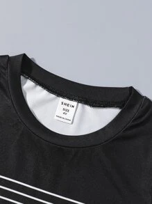 Toddler Boys 3pcs Striped Print Tee - Multicolor - View 7