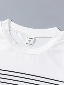 Toddler Boys 3pcs Striped Print Tee - Multicolor - View 5