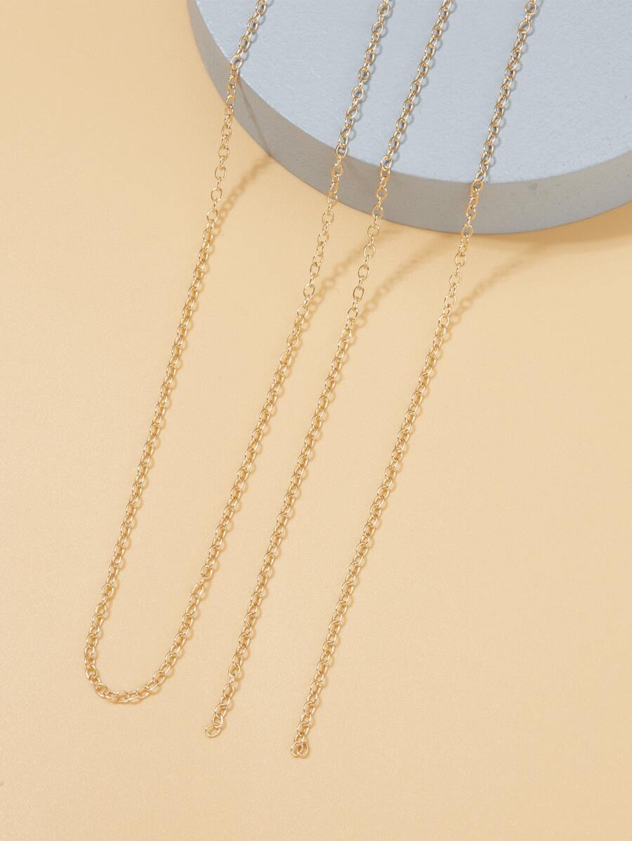 1入組鏈條DIY首飾配件 - 金黃色 - 查看 1