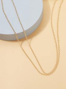 1入組鏈條DIY首飾配件 - 金黃色 - 查看 2