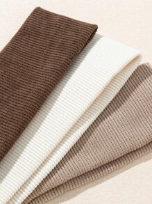 3pcs Solid Hair Band For back to school - Multicolor - View 3