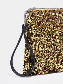 閃片袋閃爍耀眼,華麗典雅,精緻閃片裝飾方形袋子帶手提袋,晚宴包,派對手袋女生,女士,適用於派對,婚禮,舞會,晚宴/宴會,最佳女性禮物,與舞會裙,假日派對服裝,連衣裙等完美搭配 - 金色 - 查看 7