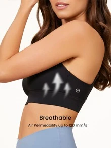 GLOWMODE FeatherFit™ Buckle Up Sports Bra - Black - View 7