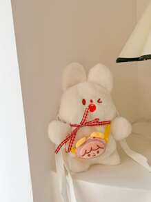 Chicas Bolsa creativa con diseño de conejo de peluche