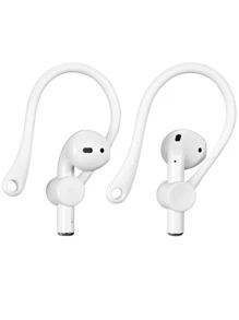 2 piezas Gancho anti-perdida complatible con Airpods - Blanco - Ver 1