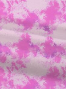 Manfinity EMRG Loose Fit Men's Tie-Dye Letter & Animal Printed T-Shirt - Multicolor - View 4