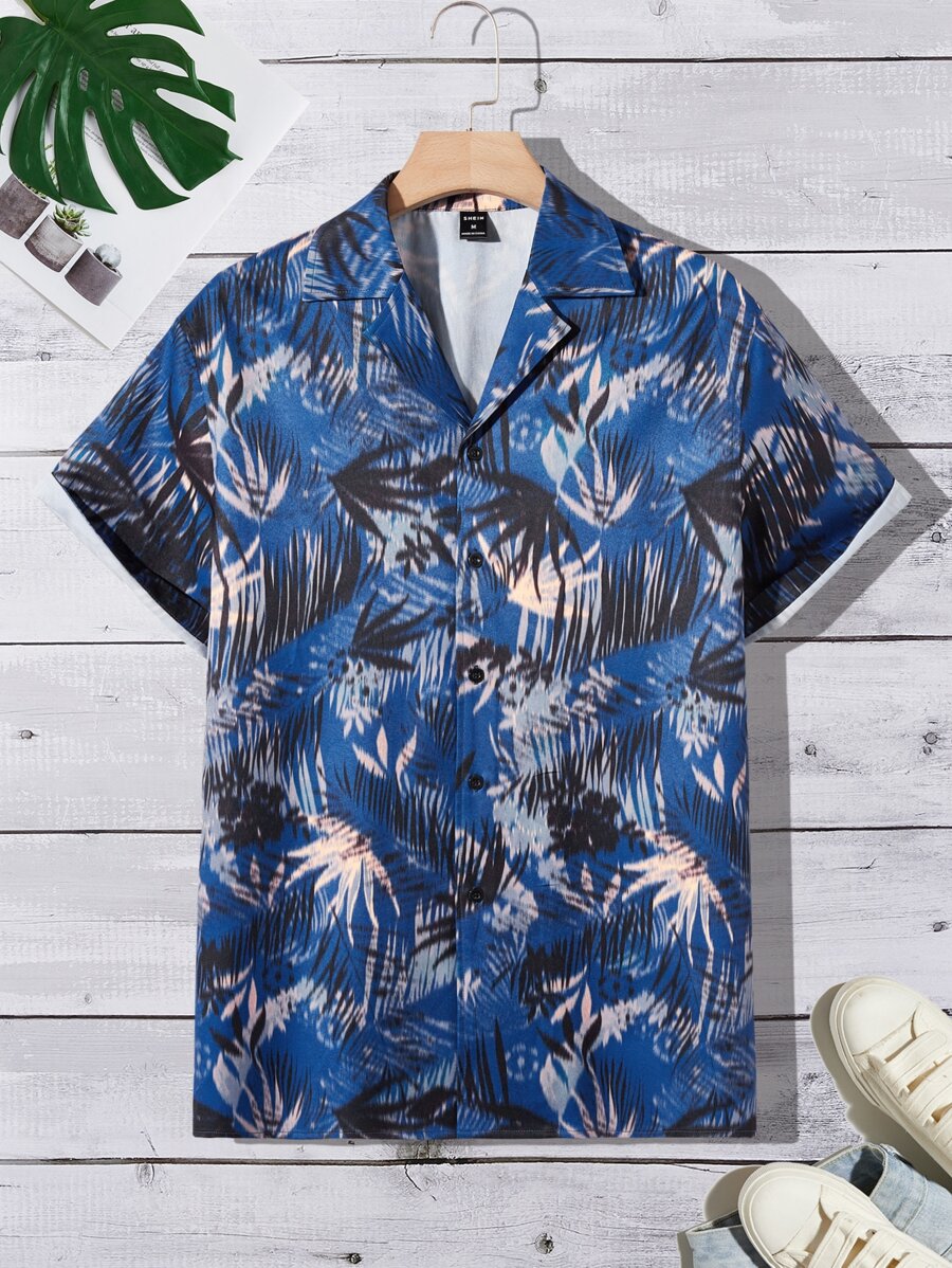 Manfinity Men Tropical Print Shirt - Multicolor - View 1
