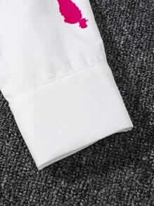 Chicas Camisa impresión de goteo de pintura - Blanco - Ver 5