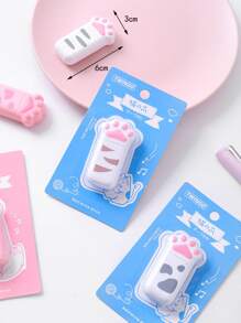 1入組爪形設計修正帶，創意貓爪設計美白修正帶 - 彩色 - 查看 3