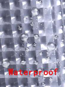 Clear Waterproof Shower Curtain - Clear - View 3