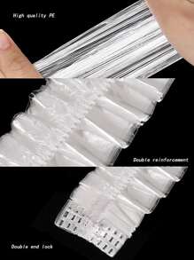100入組透明一次性防水浴帽 - 無色 - 查看 5