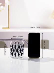 1pc Geometric Pattern Cup - Multicolor - View 4