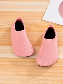 Giày thể thao trẻ em màu trơn - Hồng - Xem 5