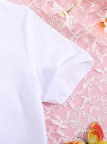 Chicas Camiseta con estampado de figura - Blanco - Ver 5