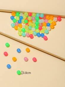 100 hạt 8mm phát sáng trong bóng tối DIY - Nhiều màu - Xem 3