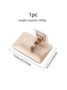 Wall Mounted Drain Soap Dish - Khaki - View 3