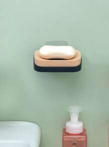 1pc Wall Mounted Soap Dish - Multicolor - View 5