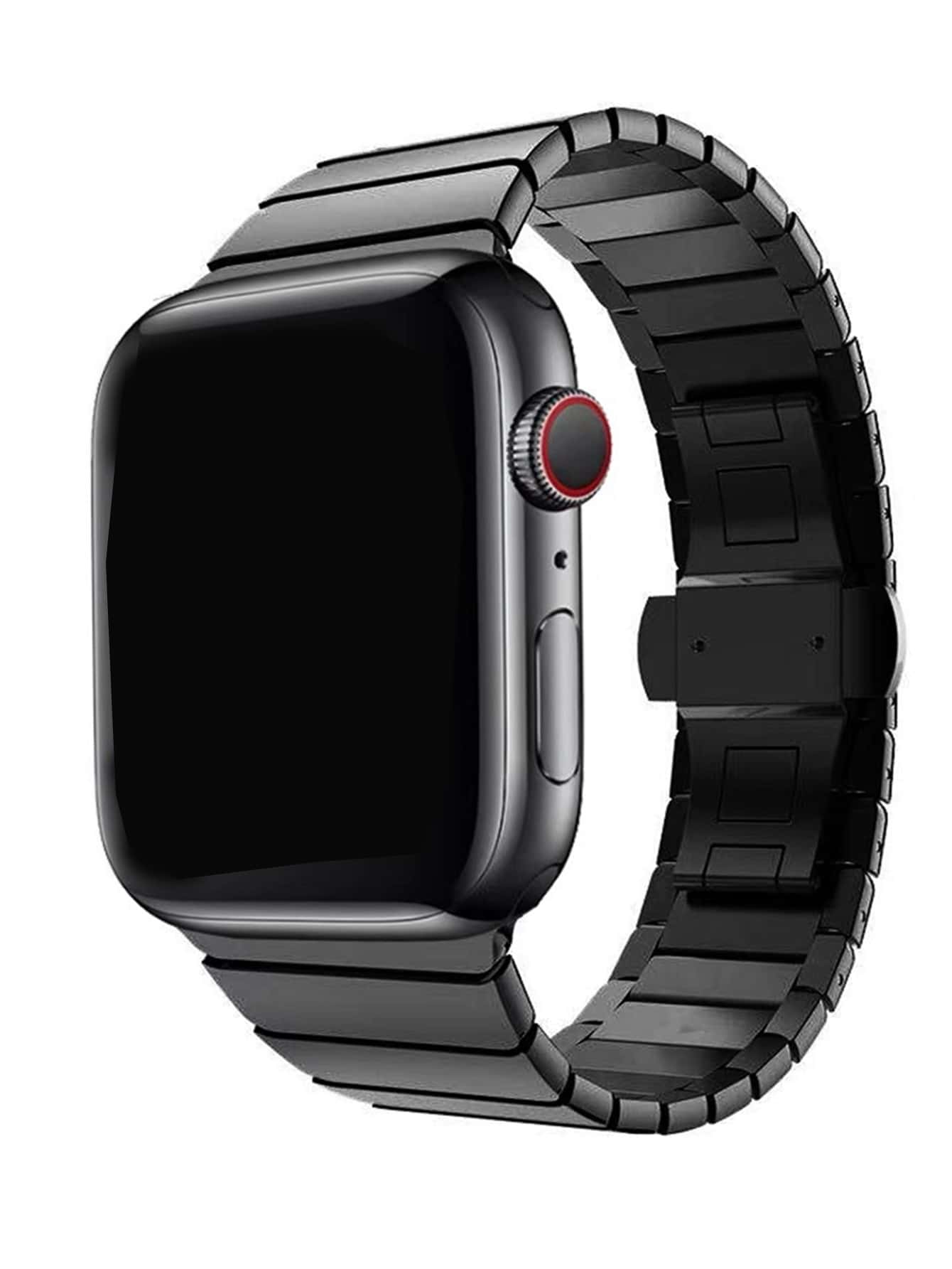 Dây đeo kim loại tương thích cho Apple Watch - màu đen - Xem 1