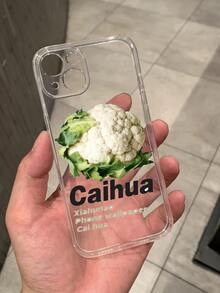 1入組字母圖案手機殼 - 彩色 - 查看 2