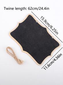 1pc Mini Hanging Blackboard - Black - View 3