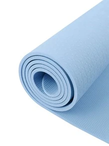 1pc Plain Yoga Mat - Blue - View 7
