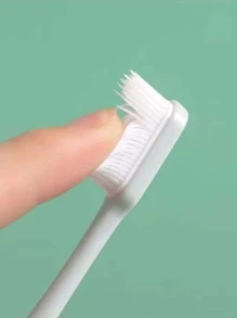 3 piezas Cepillo de dientes suave de silicona - Multicolor - Ver 3