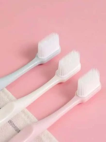 3 piezas Cepillo de dientes suave de silicona - Multicolor - Ver 4