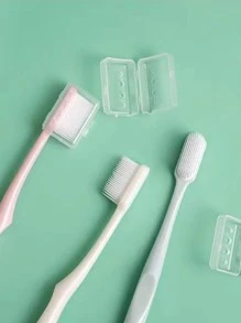 3 piezas Cepillo de dientes suave de silicona - Multicolor - Ver 6