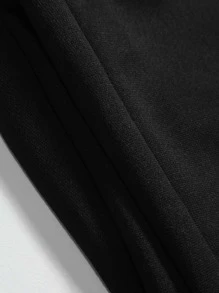 Manfinity Homme Men Slogan Graphic Kangaroo Pocket Drawstring Thermal Hoodie & Joggers - Multicolor - View 7