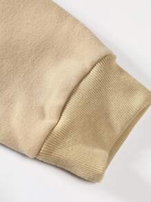 Manfinity Homme Men Slogan Graphic Kangaroo Pocket Drawstring Thermal Hoodie & Joggers - Multicolor - View 5