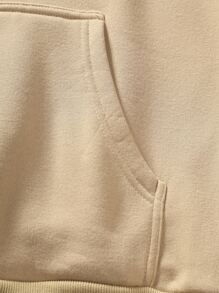 Manfinity Homme Men Slogan Graphic Kangaroo Pocket Drawstring Thermal Hoodie & Joggers - Multicolor - View 6