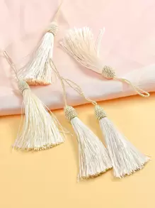 10入組流蘇DIY縫紉配件 - 白色 - 查看 1