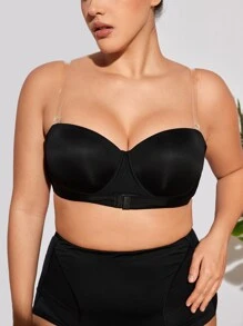 Sujetador liso con aro - Negro - Ver 5