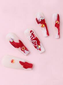 1盒3D水鑽美甲飾品 - 彩色 - 查看 3