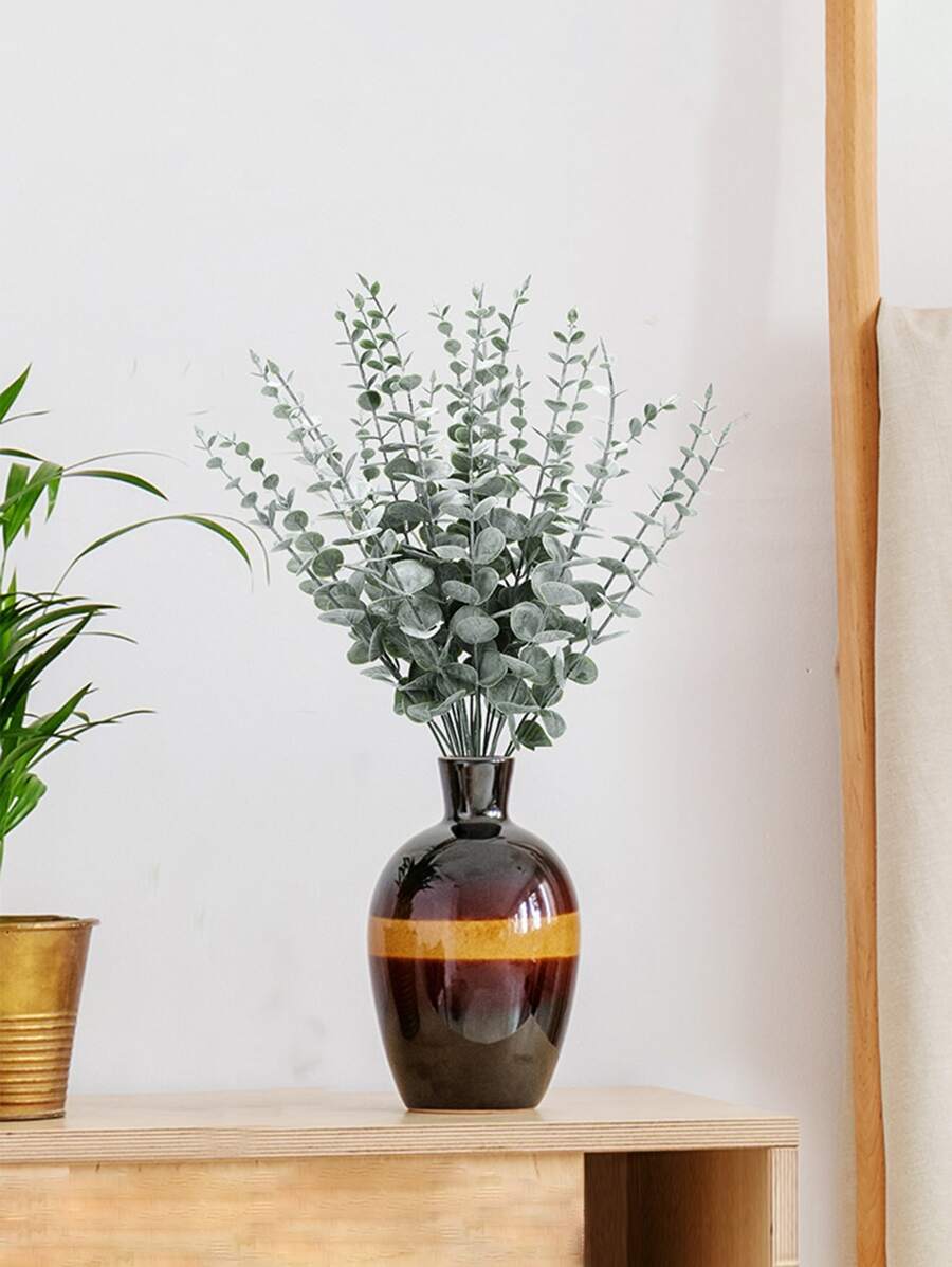 5pcs Artificial Eucalyptus Stem For Wedding Home Decoration - Multicolor - View 1