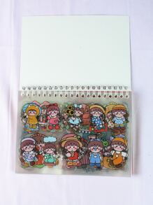 1 cuốn sách nhãn dán đồ họa hoạt hình - Nhiều màu - Xem 5