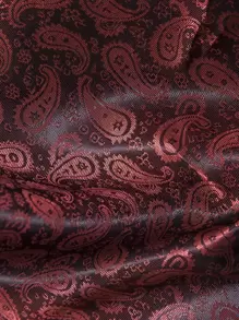 Manfinity Men Paisley Print Button Up Shirt - Burgundy - View 6
