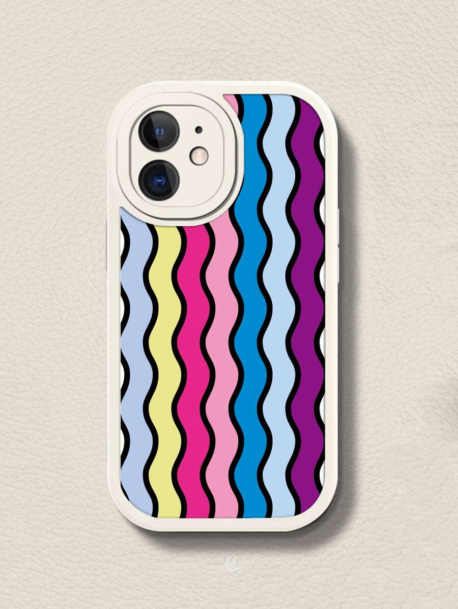 Wave Pattern Phone Case - Multicolor - View 1