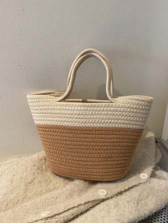 雙色鉤針編織袋