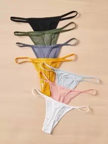 7 gói G-String đan gân gợi cảm - Nhiều màu - Xem 2