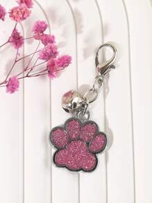 Pet Id Collar Tag With Paw Print - Multicolor - View 1