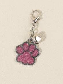 Pet Id Collar Tag With Paw Print - Multicolor - View 5