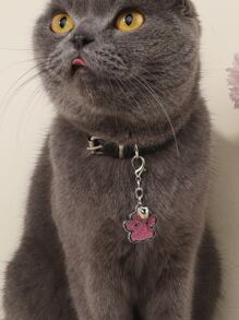 Pet Id Collar Tag With Paw Print - Multicolor - View 6