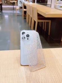 1 Ốp điện thoại màu gradient thạch & dây vàng tương thích với iPhone 13 Pro Max - Nhiều màu - Xem 4
