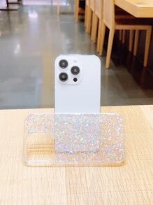 1 Ốp điện thoại màu gradient thạch & dây vàng tương thích với iPhone 13 Pro Max - Nhiều màu - Xem 5