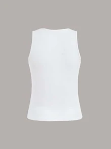 Lulu Yueming Qu Figure Graphic Tank Top - White - View 2